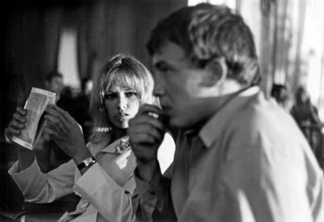 Nathalie Delon and Stefan Markovic in Saint-Tropez in 1967